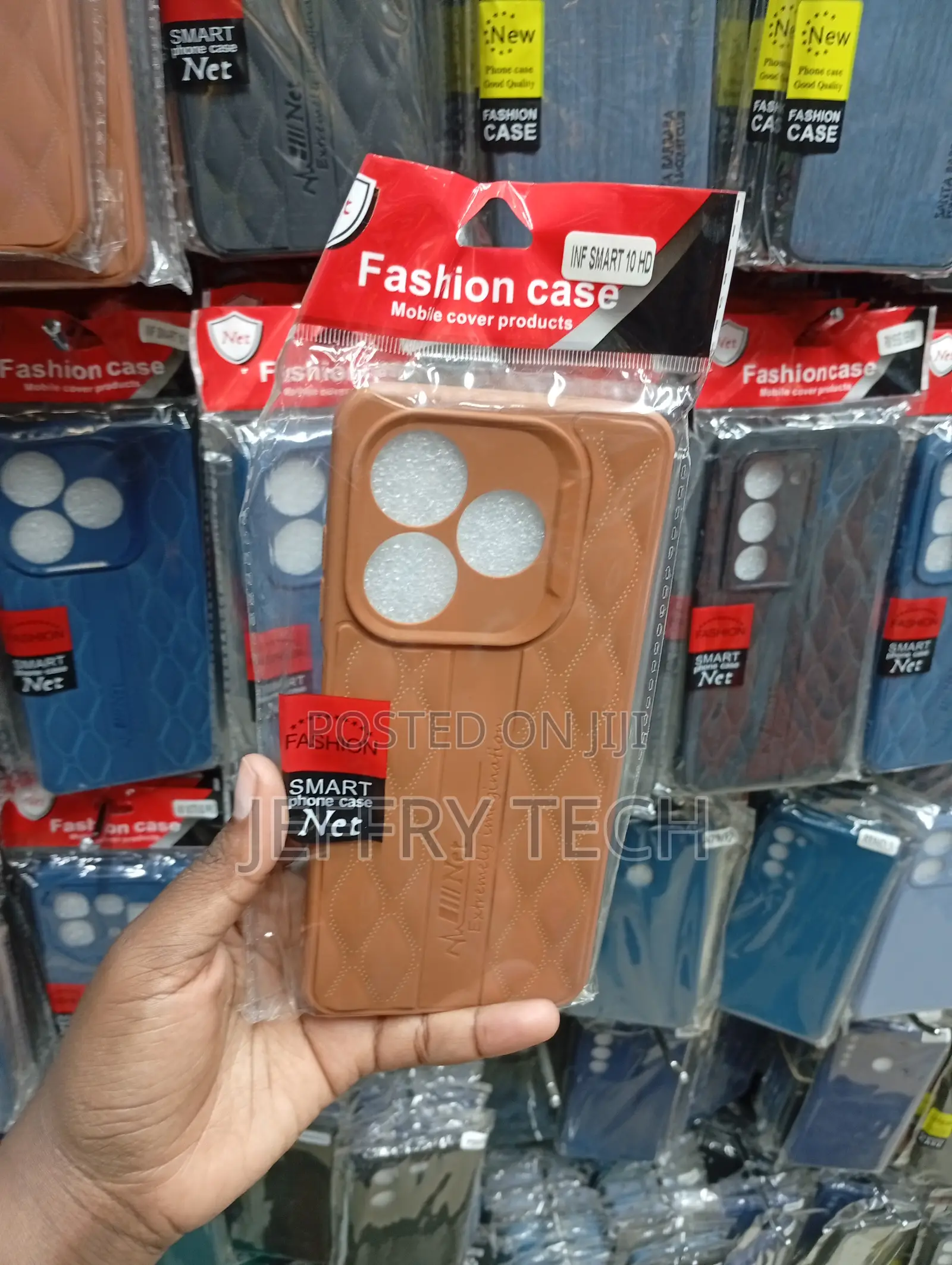 Infinix Smart 10 Hd Stylish Rhombic (Diamond) Quilted Design Cover