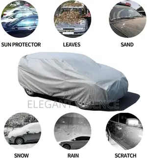 High Quality Universal Grey Car Cover With Fleece*Large- (Demio,Vitz)