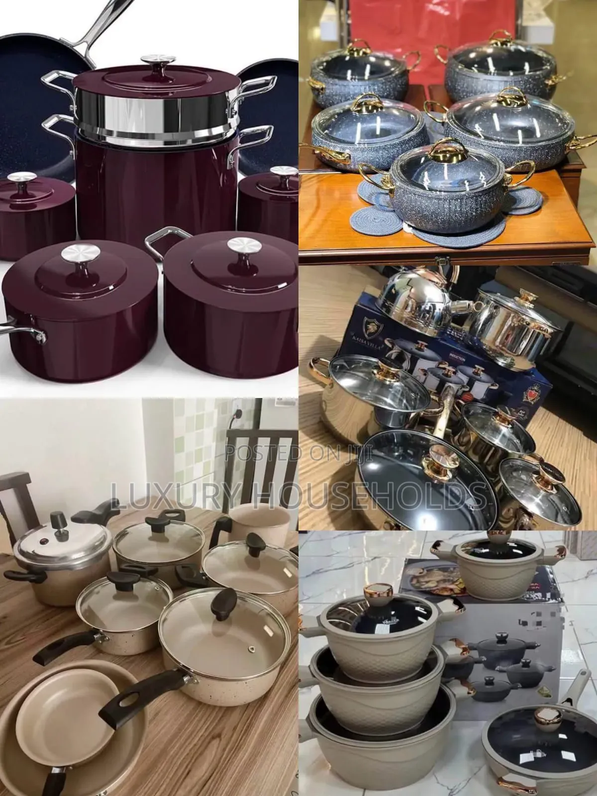 Nuwave Lux Maroon Forged Ceramic Cookware Set