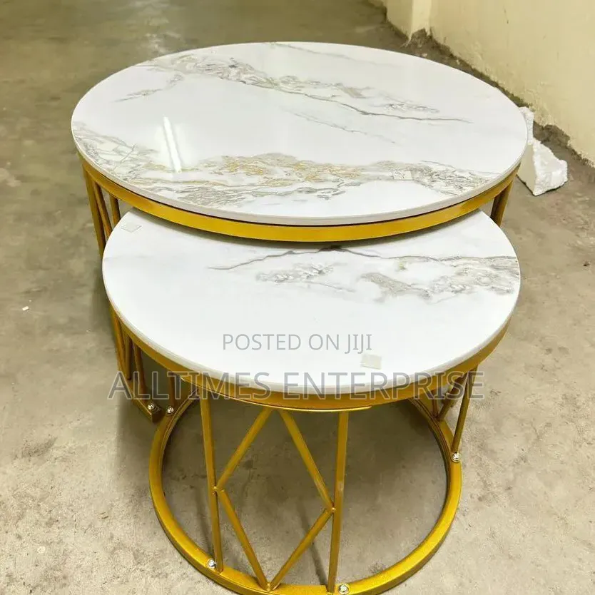 Modern Luxury 2in1 Marble Nesting Tables