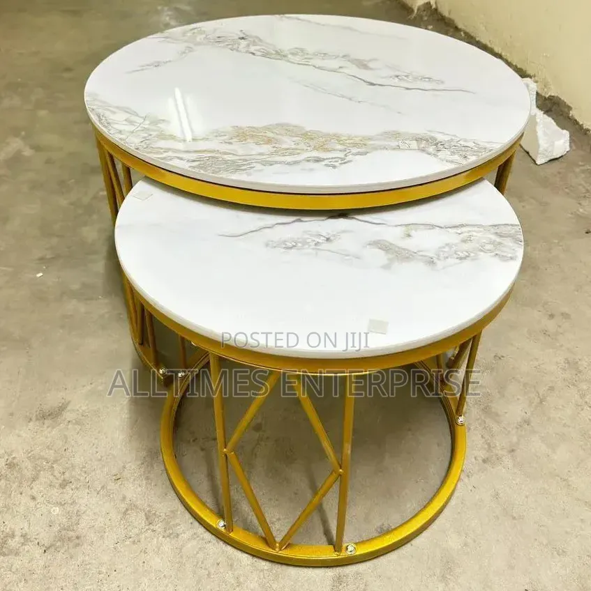 Modern Luxury 2in1 Marble Nesting Tables
