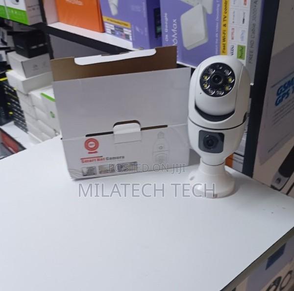 Dual Lens Bulb PTZ Camera Wifi Smart Home CCTV V380 Pro