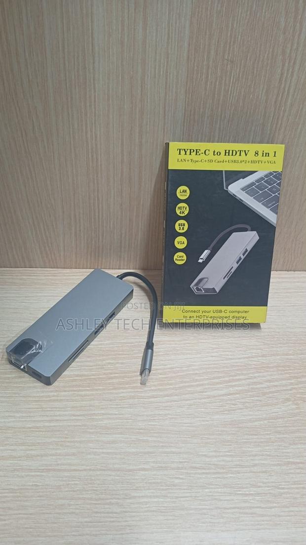 Business Class 8 in 1 Usb Hub – Multi-Port Dock