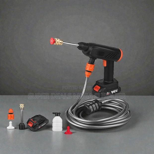 Portable Cordless High Pressure Car Washer Gun With 12000mah Battery