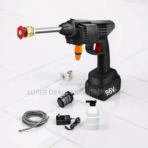 Wireless High Pressure Car Washer Gun With Dual 12000mah Batteries