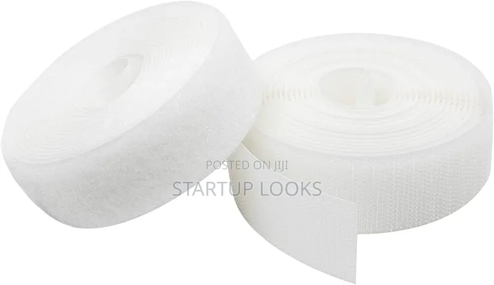 White Hook and Loop Velcro Tape 25 Metres