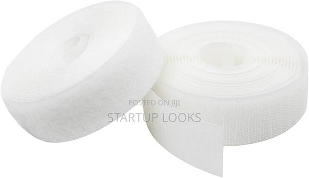 White Hook and Loop Velcro Tape 25 Metres