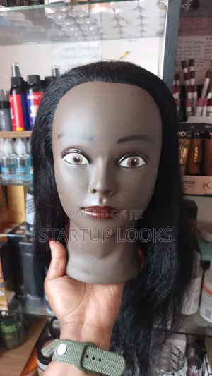 Black Human Hair Training Dummy