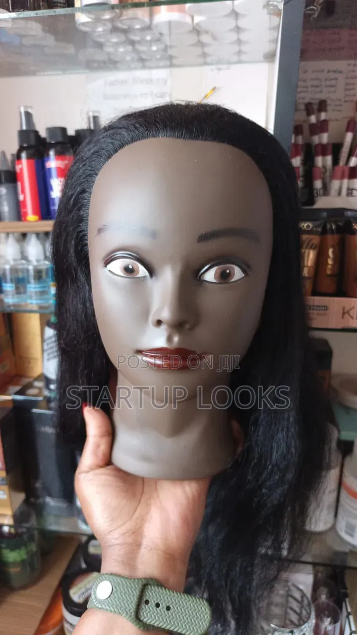 Black Human Hair Training Dummy