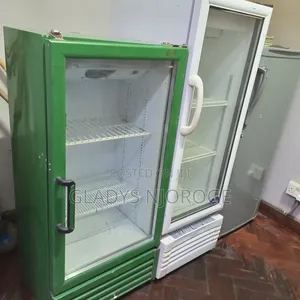 White Green Display Fridge