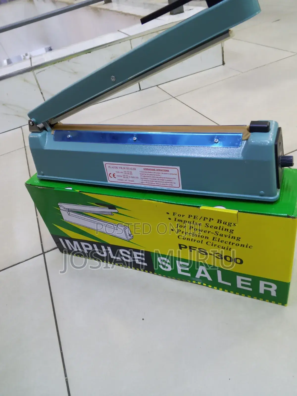 PFS-300 Manual Impulse Heat Sealer