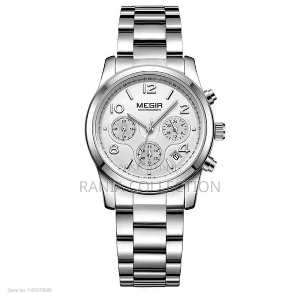 Unisex Silver Megir Chronograph Watch - thumbnail 3