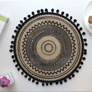 Boho Style Jute Table Place Mats_zaw