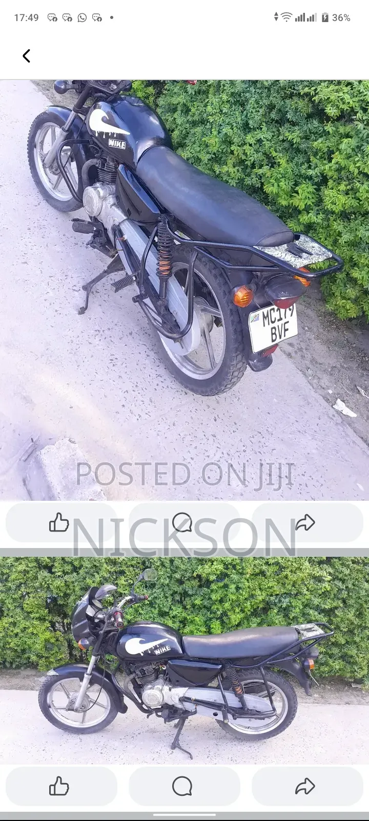 New Bajaj Boxer 150 UG 2026 Black
