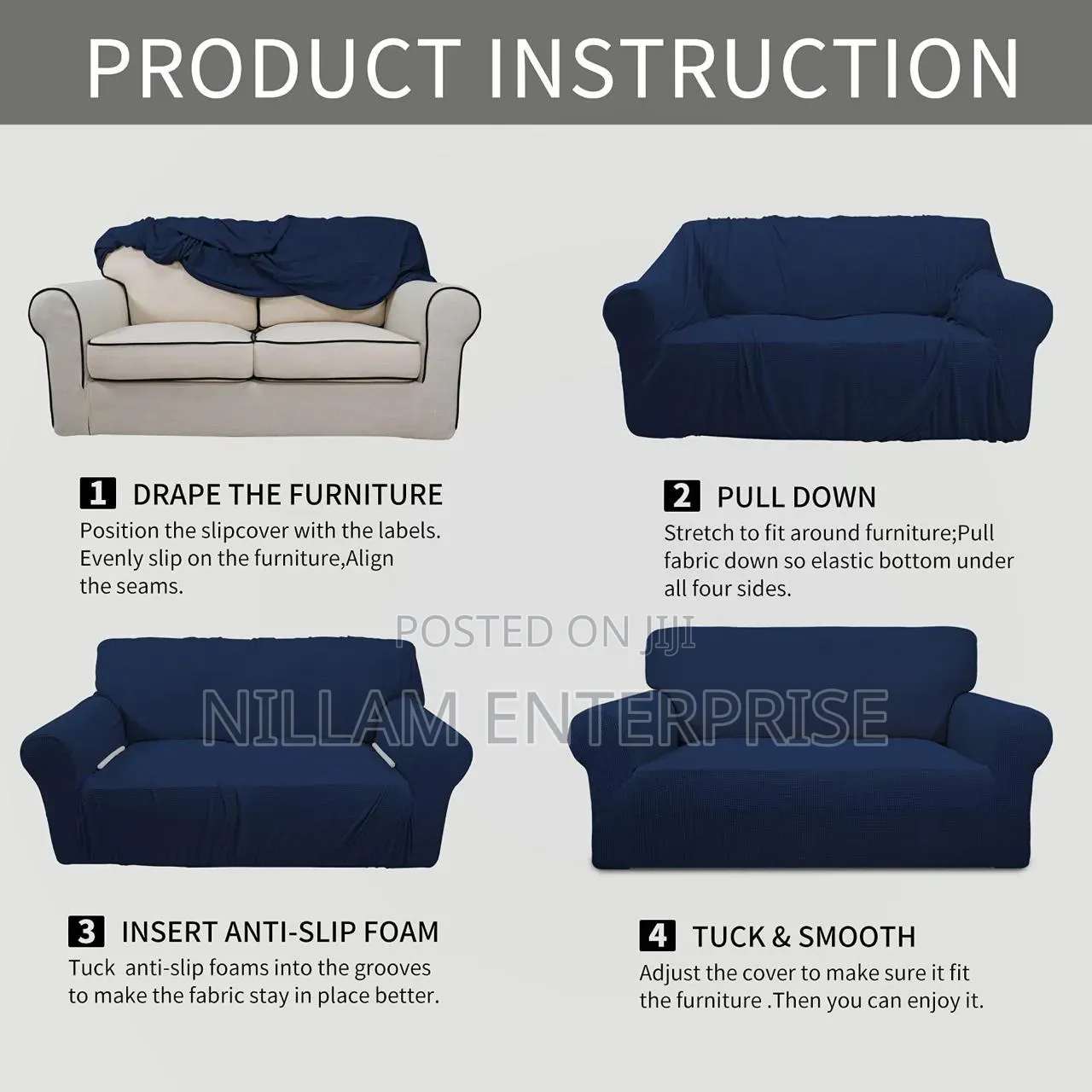 Waterproof Jacquard Slip Covers