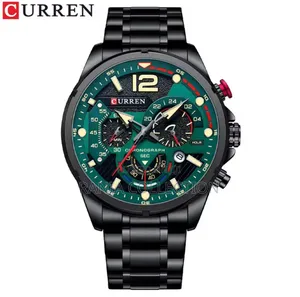 Green Gents Curren Chronograph Stopwatch
