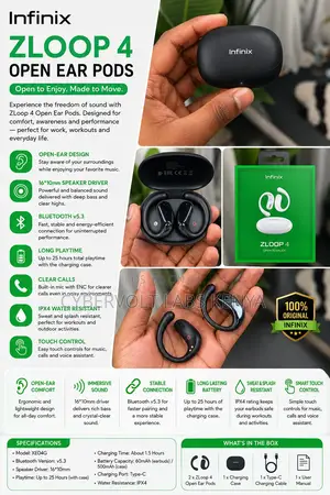 Infinix Zloop 4 Open Ear Pods Xeo4g