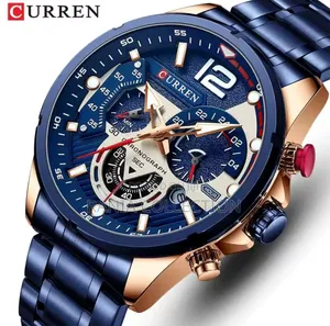 Blue Gents Curren Chronograph Watch