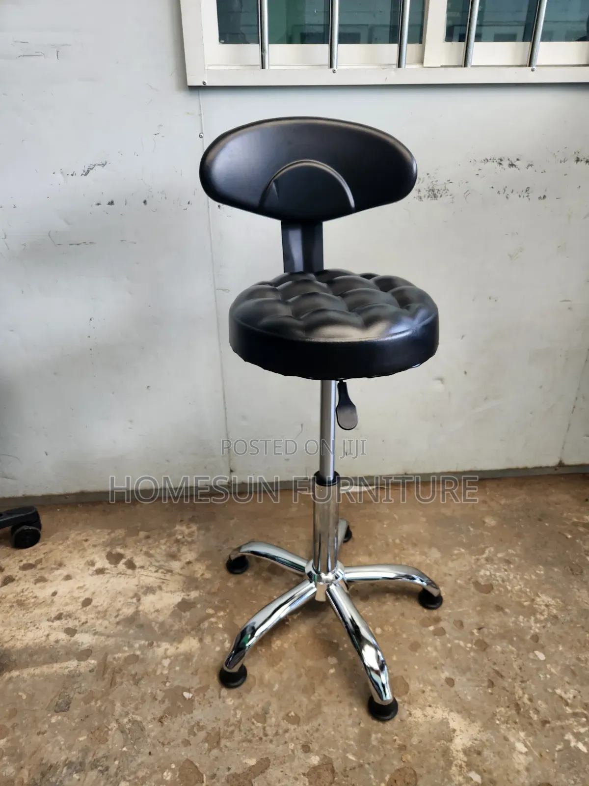 Lab Stool With Back Rest