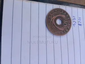 Rare 1939 East Africa 10cent Hole Coin Georgev1