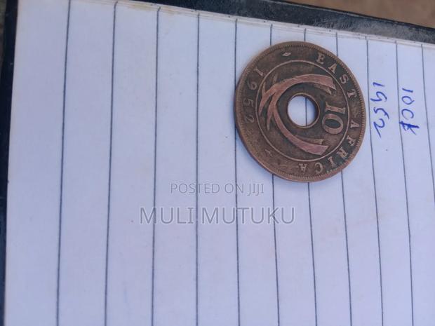Rare 1939 East Africa 10cent Hole Coin Georgev1