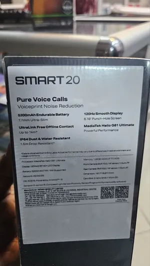 New Infinix Smart 20 128 GB Black