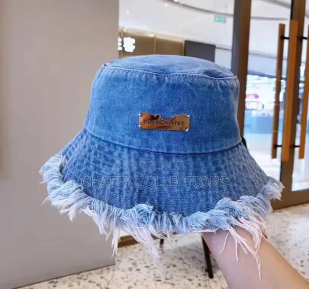 Deep Blue Unisex Denim Bucket Hats