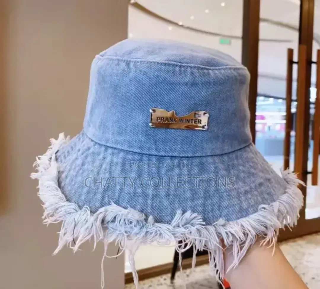 Deep Blue Unisex Denim Bucket Hats