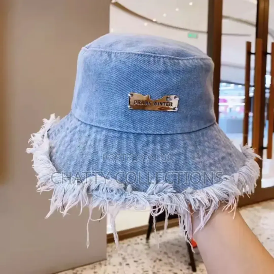 Deep Blue Unisex Denim Bucket Hats