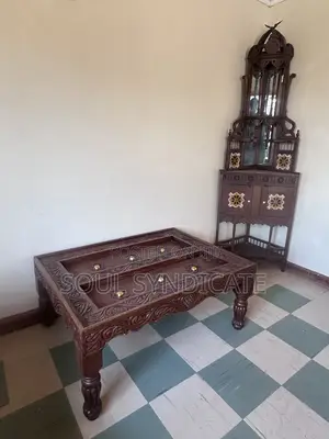 Hand-Carved Solid Hardwood Living Room Furniture Set