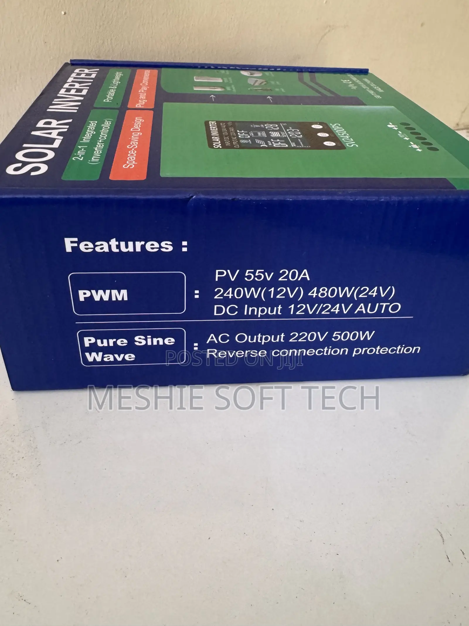 Hybrid Inverter 12v/24v 500w Pure Sine Wave