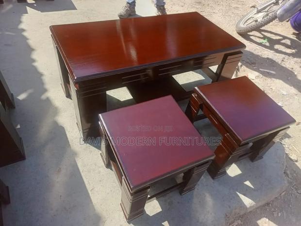 Dark Mahogany Wooden Table - thumbnail 2