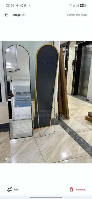 Mini Classy Arched Aluminum Full Length Mirror (Gold) at 2600
Black