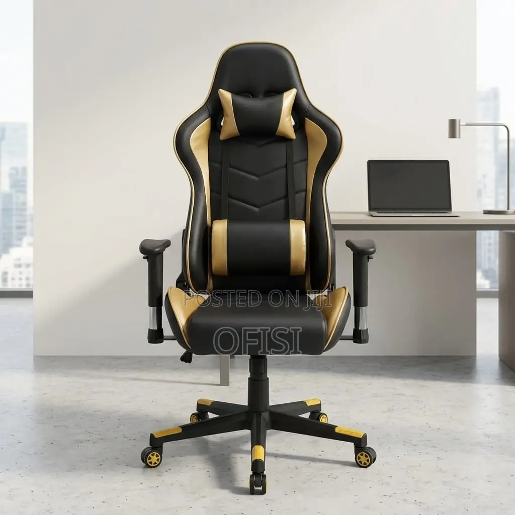 Gaming Chair; Reclining Leather Home Office Gaming Chair