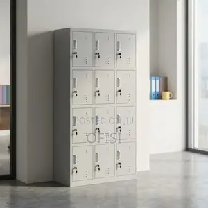 Office Cabinet; 12 Locker Steel Storage Cabinet