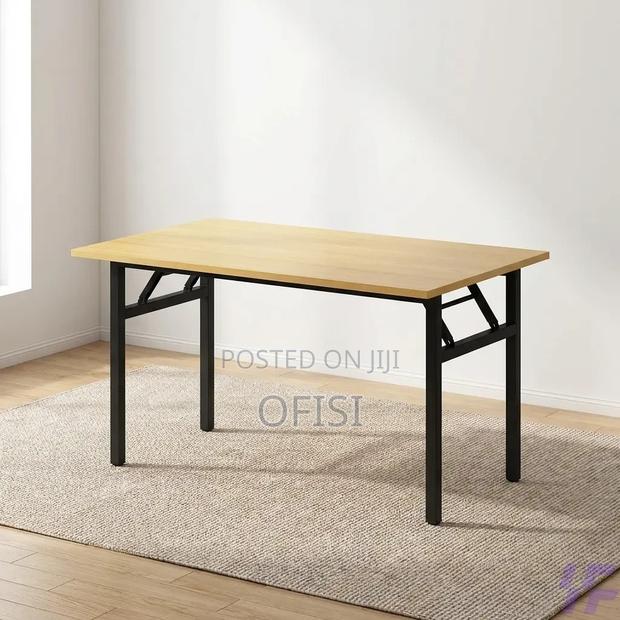 Foldable Table; Modern Wooden Foldable Study Table - thumbnail 4