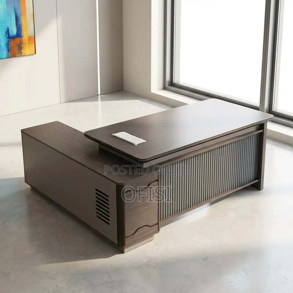 Office Desk; 180cm Imported L-Shaped Office Desk