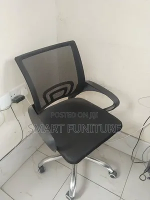 Metallic Base Office Chair