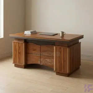 Office Desk; 1.4m Executive Gold Office Desk
