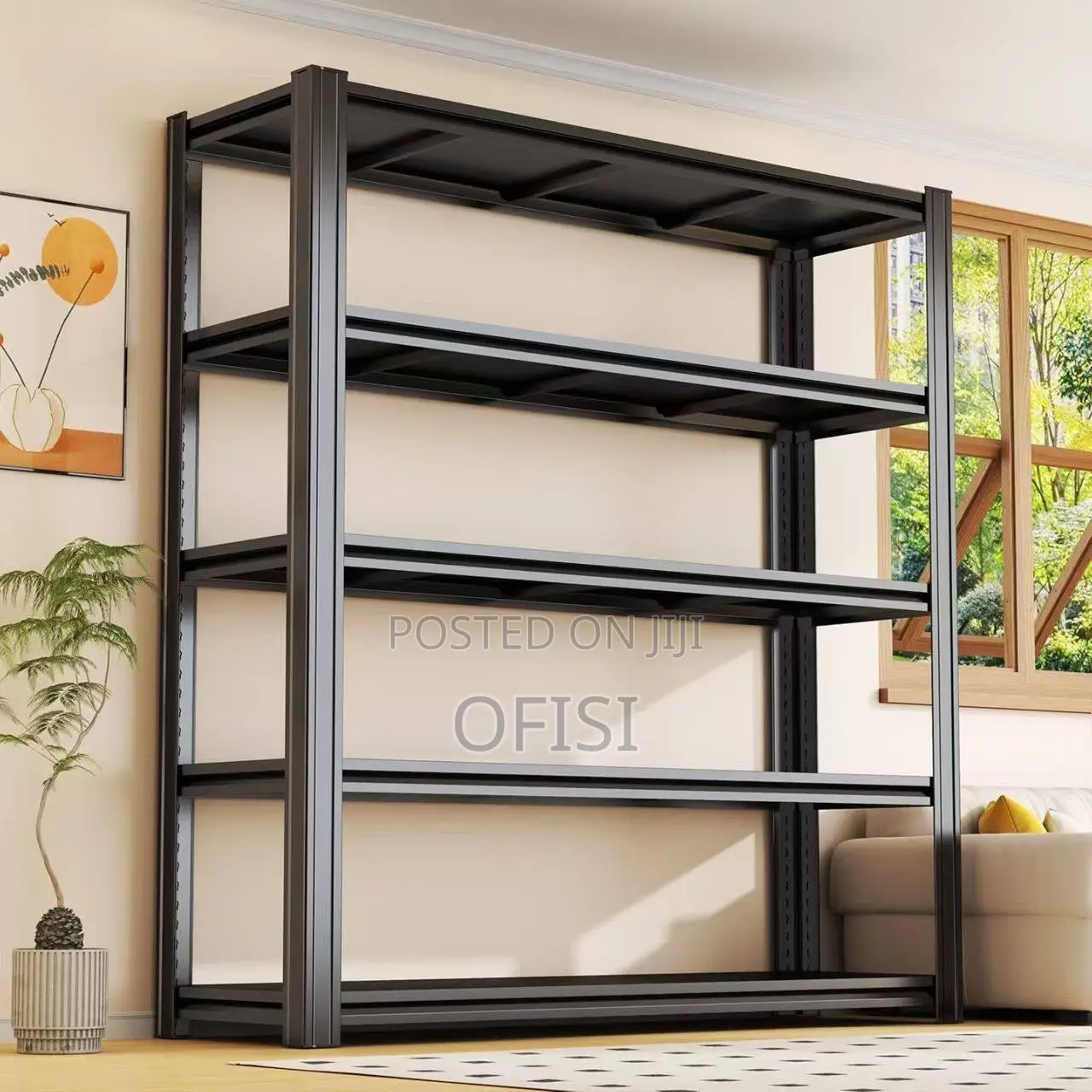 Office Cabinet 5 Tier Metallic Storage Rack
