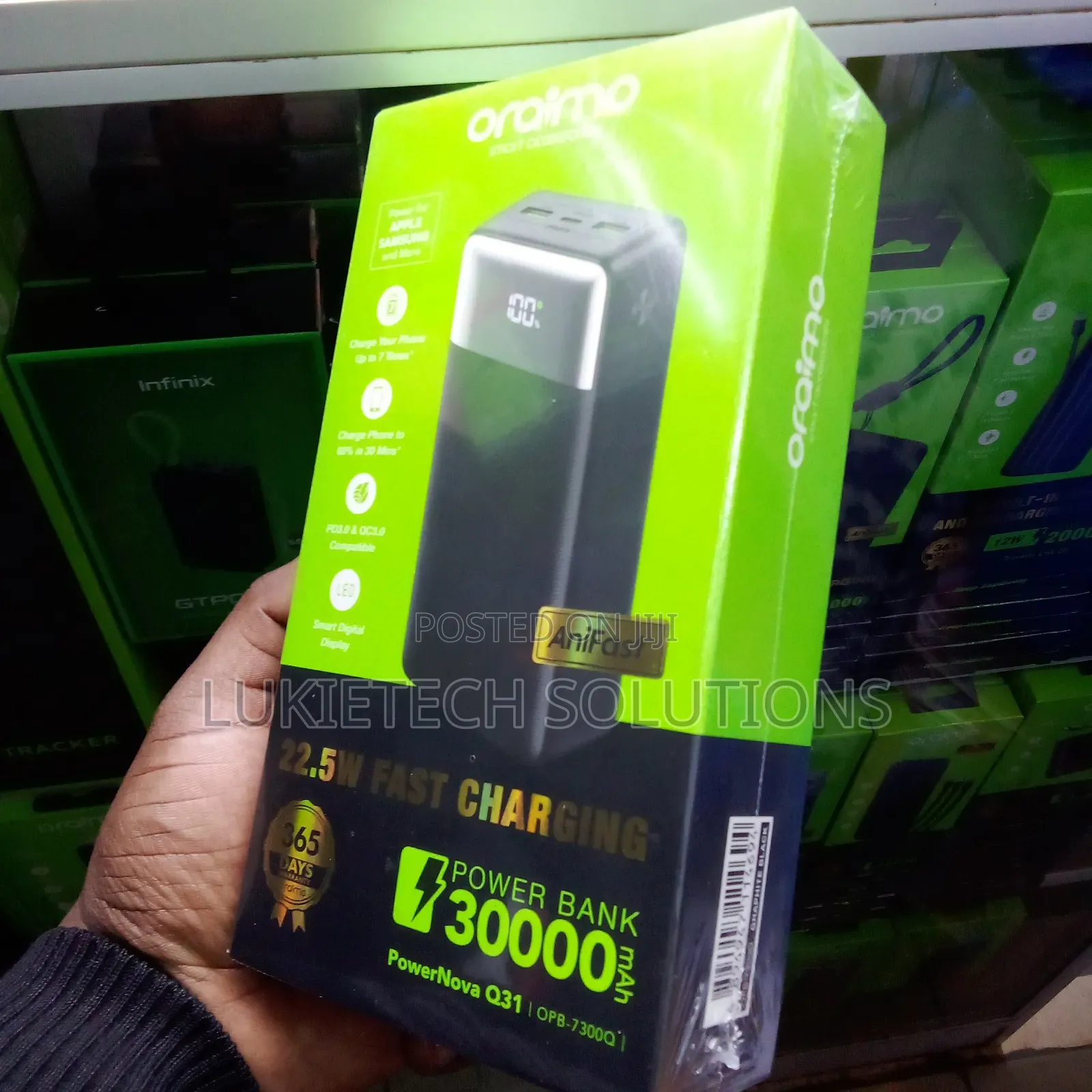 30000mah Powerbank 22.5 Watts Led Power Display