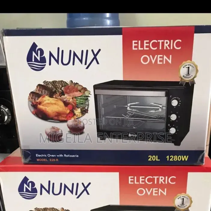 Nunix 4 Knob Settings 40 Litres Electric Rotisserie Oven
