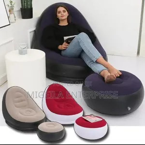 Inflatable Seat, With Foot Rest