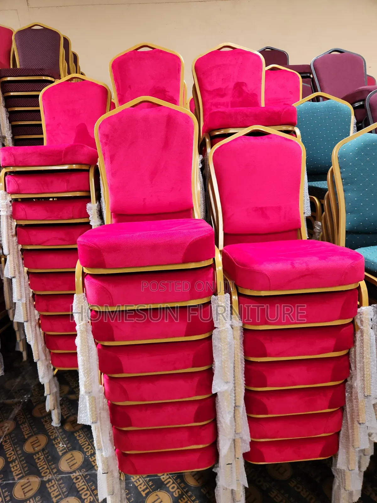 Premium Red Banquet Conference Chair | Stackable Event Church Chair