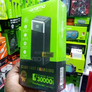 0raimo Powerbank 30000mah 22.5 Watts Fast Portable