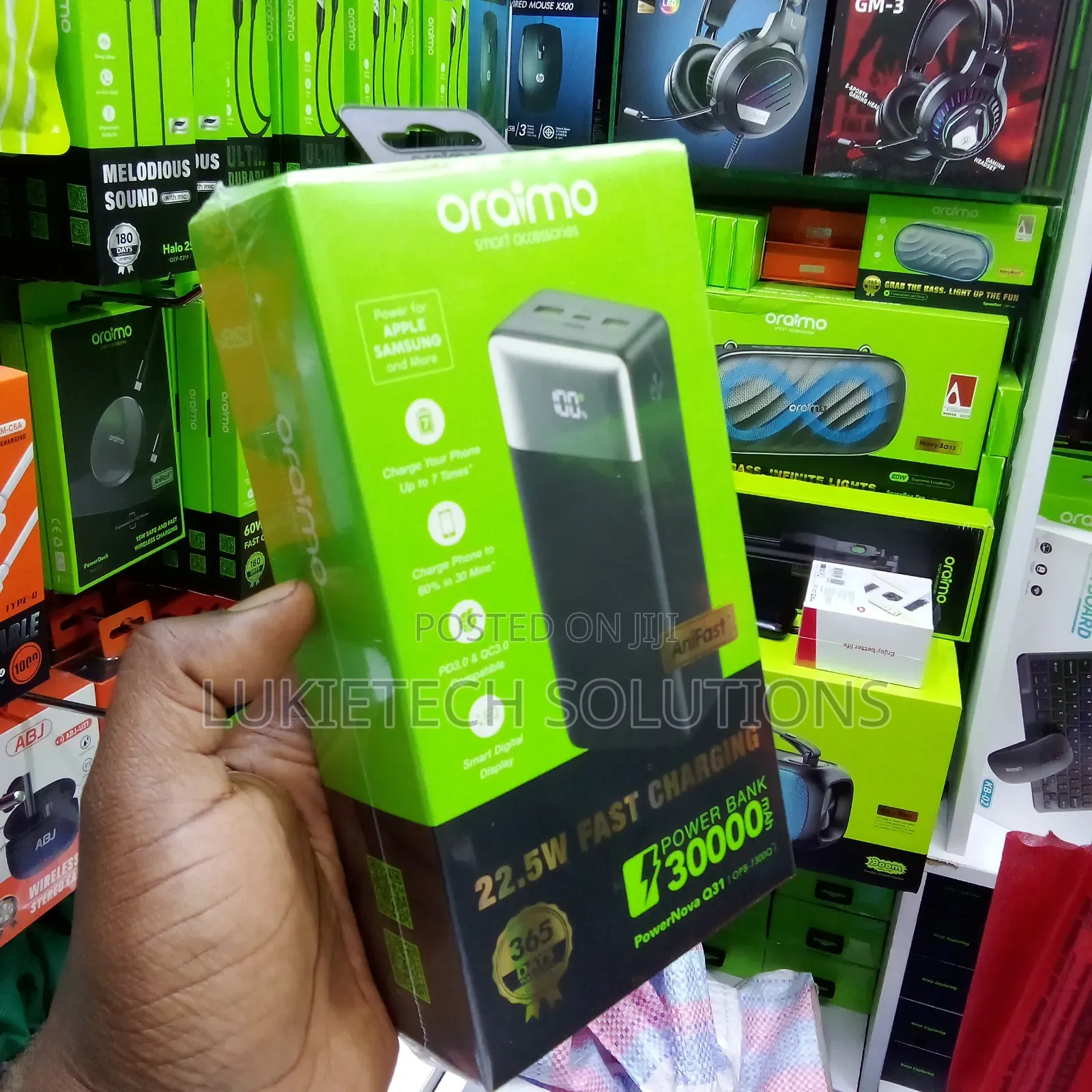 Oraimo Power 30000 Mah 22.5 Watts Very Reliable Charges Upto 7times