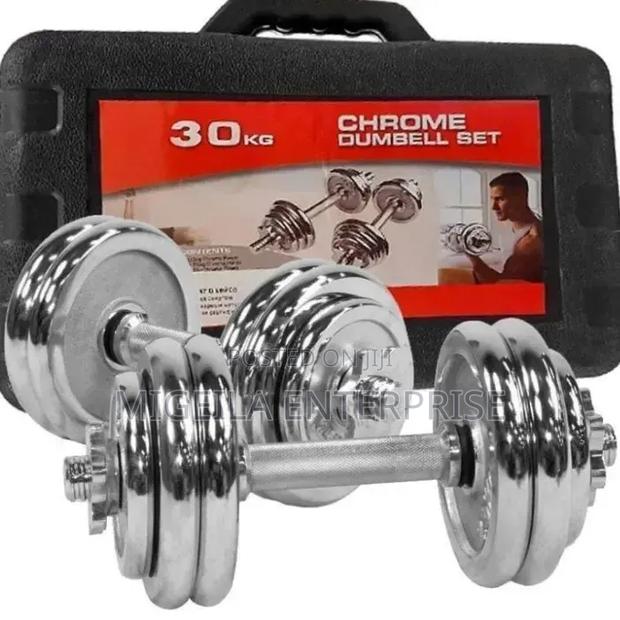 Chrome Dumbbell Set