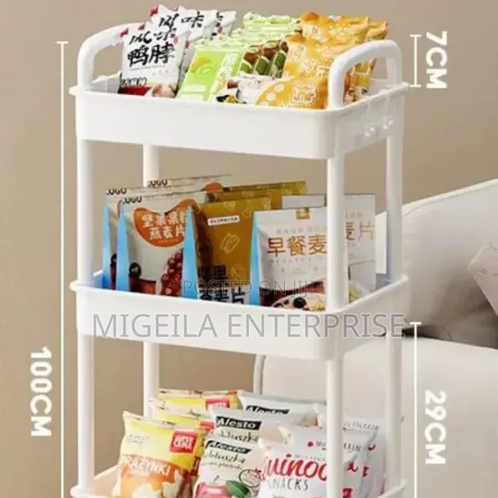 4 Tier Multifunctional Organiser Rack Hard Plastic