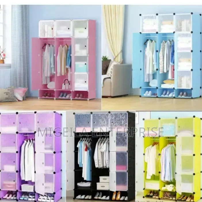 3- Column Plastic Wardrobe