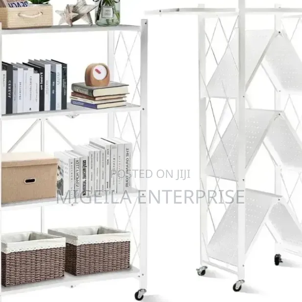 Foldable Kitchen Rack With Wheels